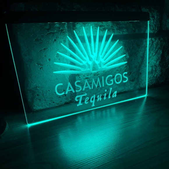 CASAMIGOS TEQUILA LED NEON GREEN LIGHT SIGN 8x12 - Picture 2 of 3